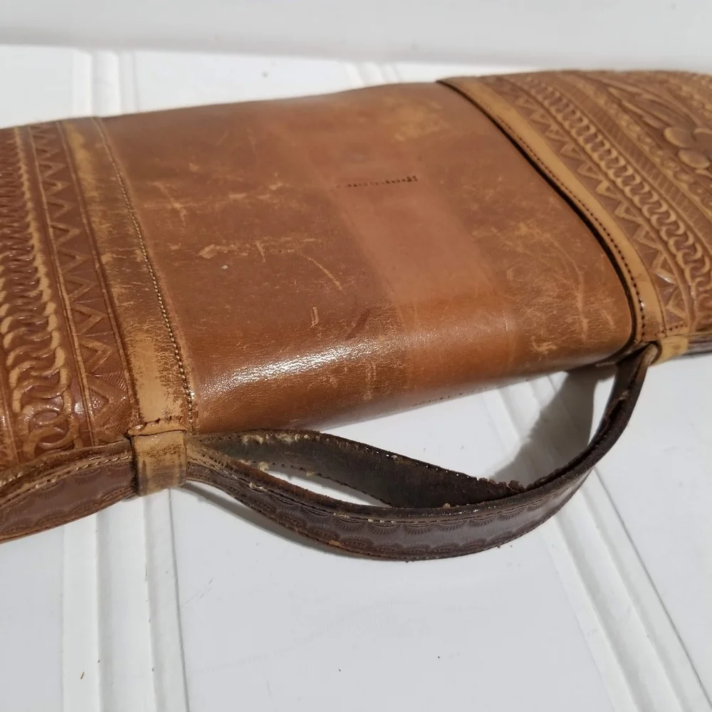 Leather Parchment Paper Holder